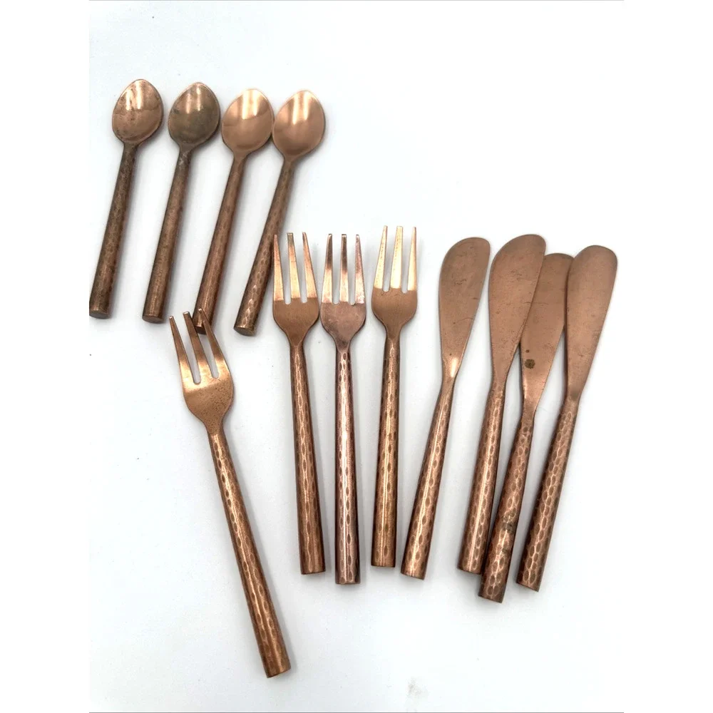 Gold And Rose Gold Plated Appetizer Silverware India 24 Pieces